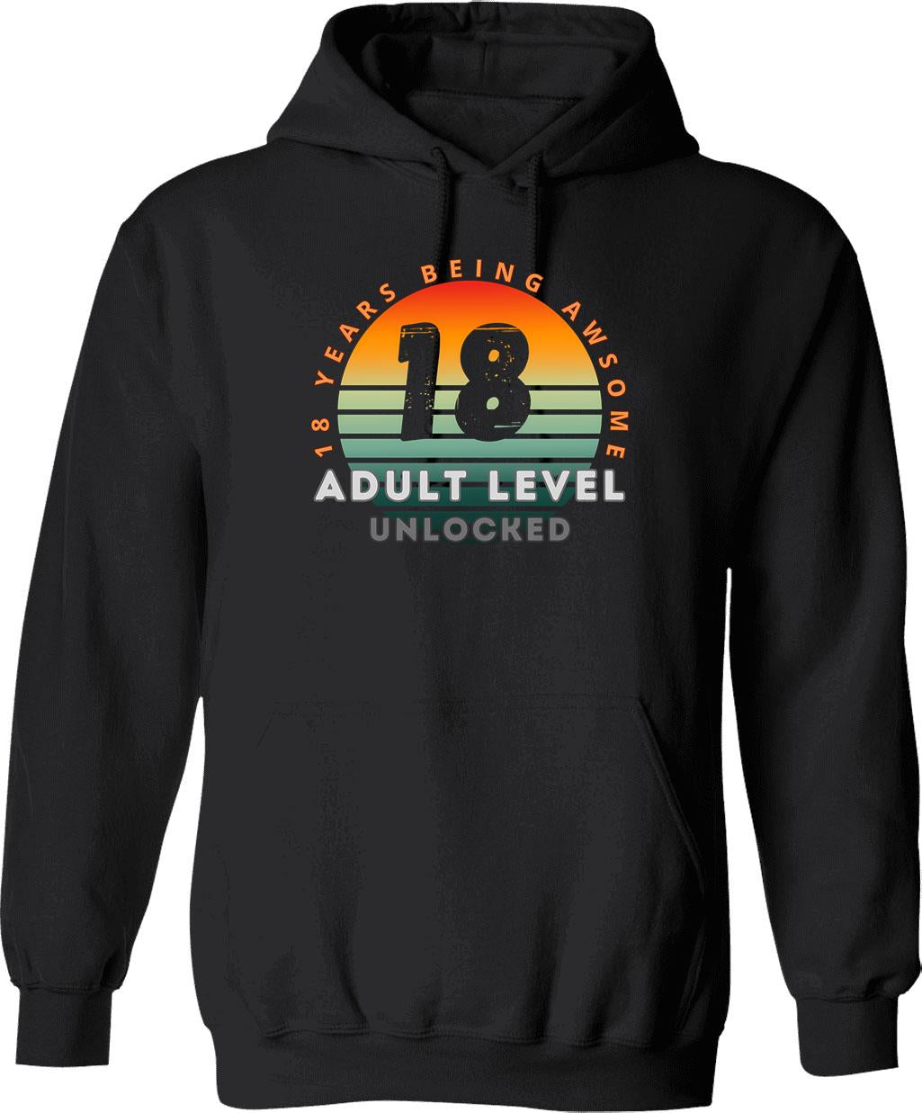 Copy Of 18 Birthday Hoodie - Funny Birthday Gift Pullover - Black