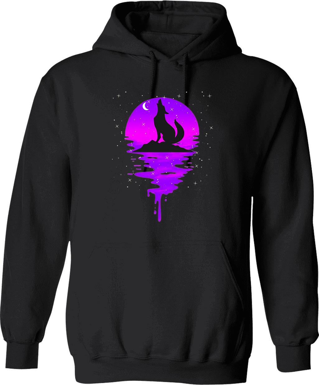 Coyote Retro Vintage Hoodie - Retro Graphic Cosy Pullover - Black