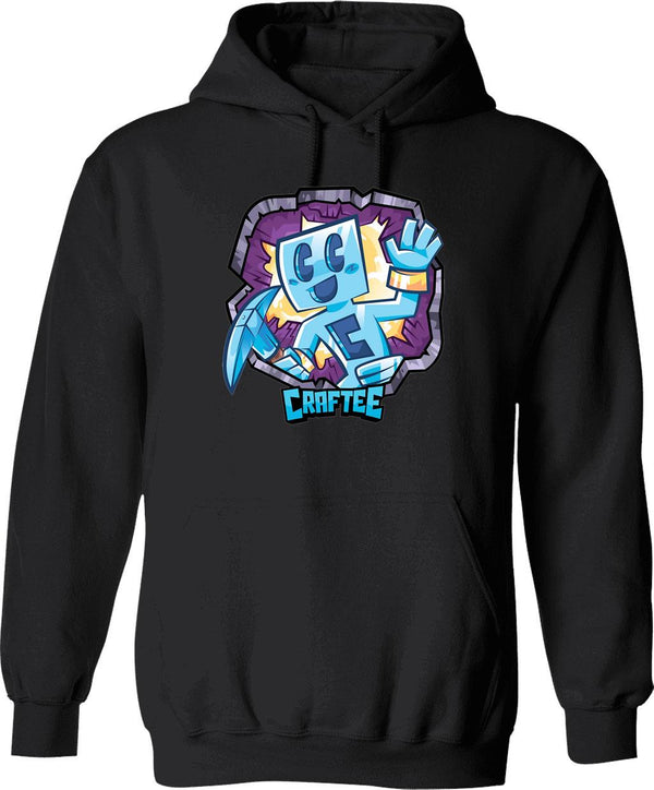 Craftee Graphic Pullover Hoodie - Black