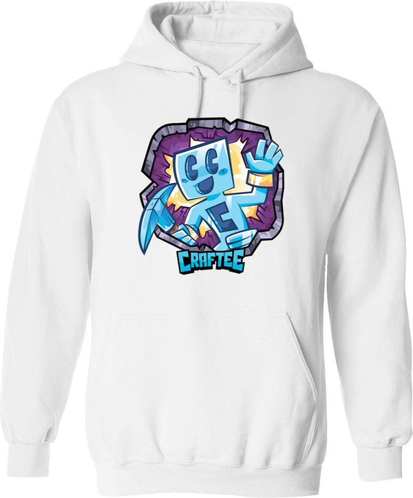 Craftee Graphic Pullover Hoodie - White