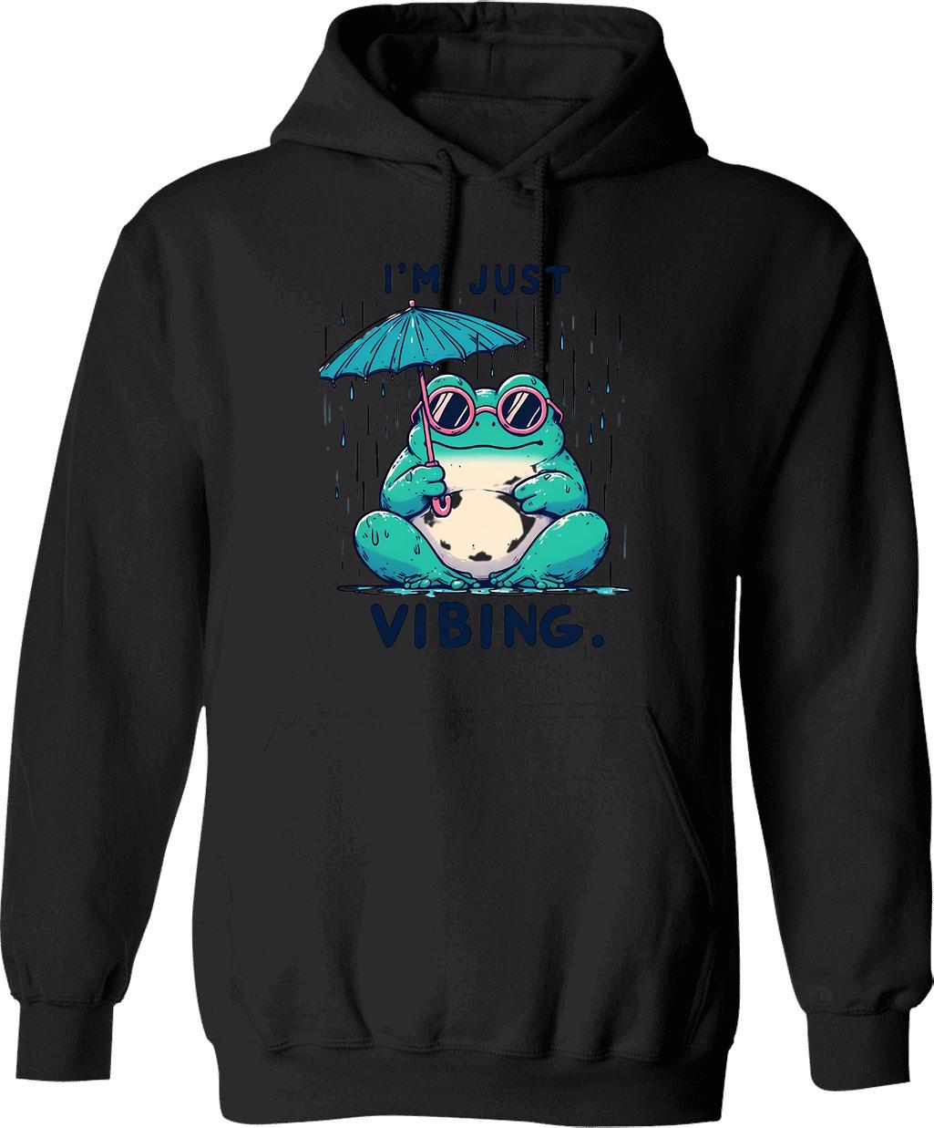 Cute Humor Hoodie - Retro Graphic Pullover Hoodie for Men & Women - Black