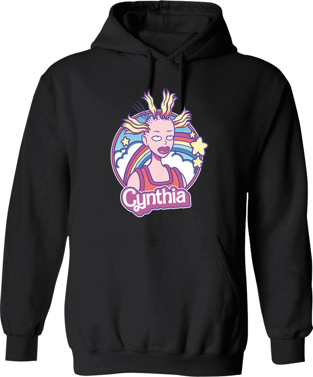 Cynthia Doll Hoodie - Retro Graphic Pullover Hoodie for Men & Women - Black