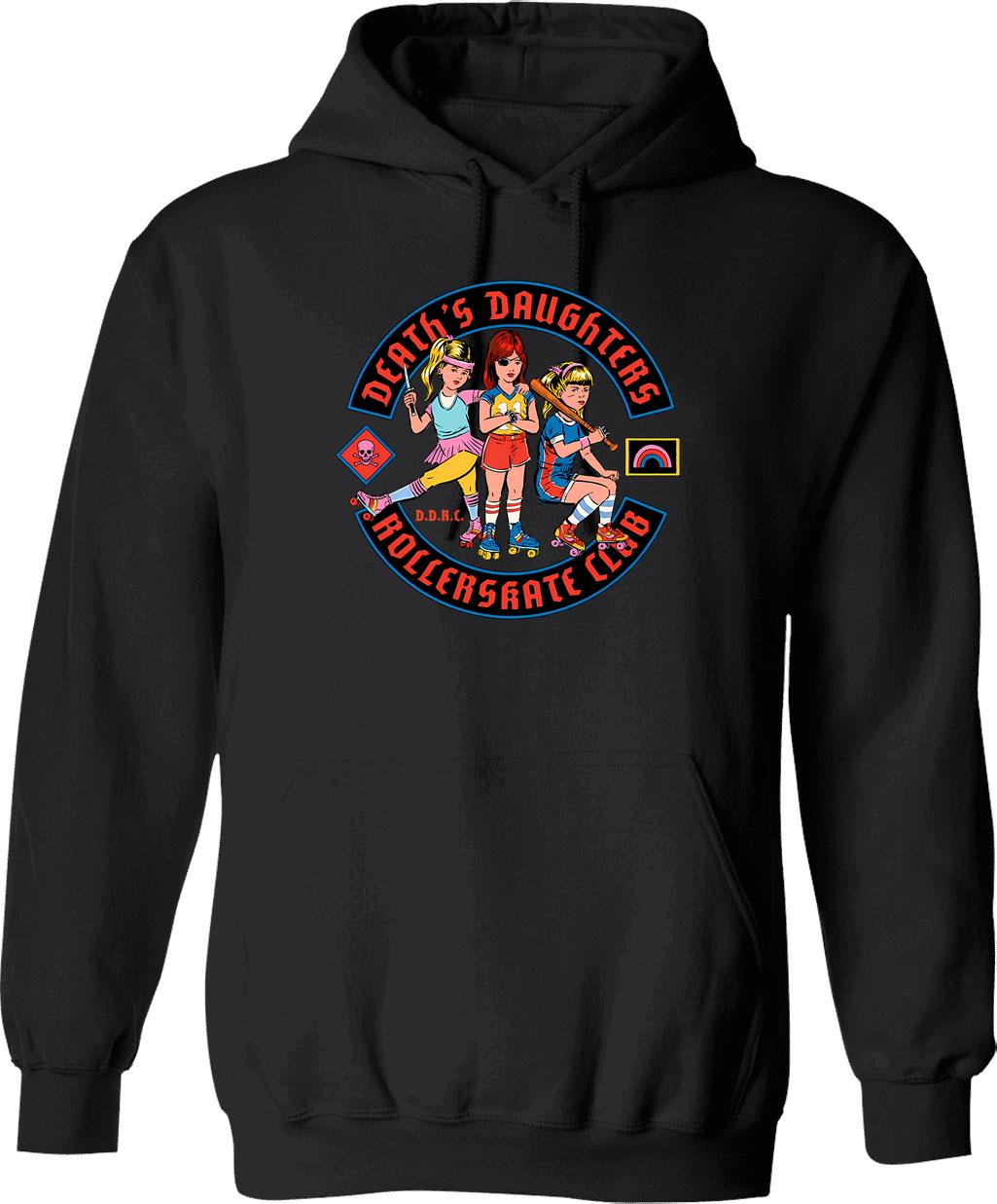D.d.r.c. Hoodie - Retro Graphic Pullover Hoodie for Men & Women - Black