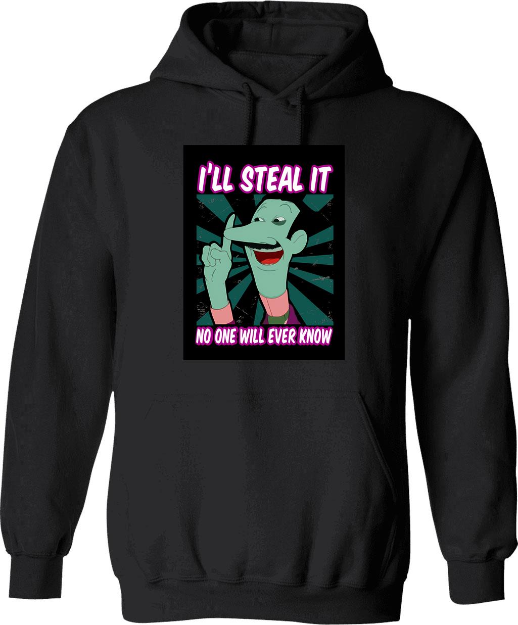Dan Backslide Ill Steal It Hoodie - Retro Graphic Pullover Hoodie for Men & Women - Black