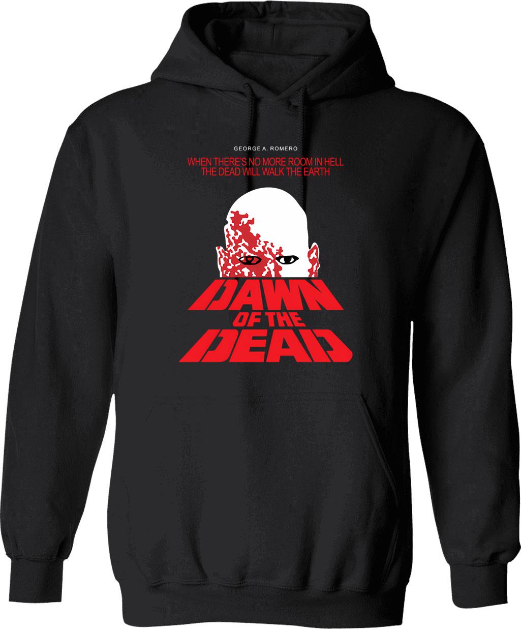 Dawn-of-the-dead Hoodie - Retro Graphic Pullover Hoodie for Men & Women - Black