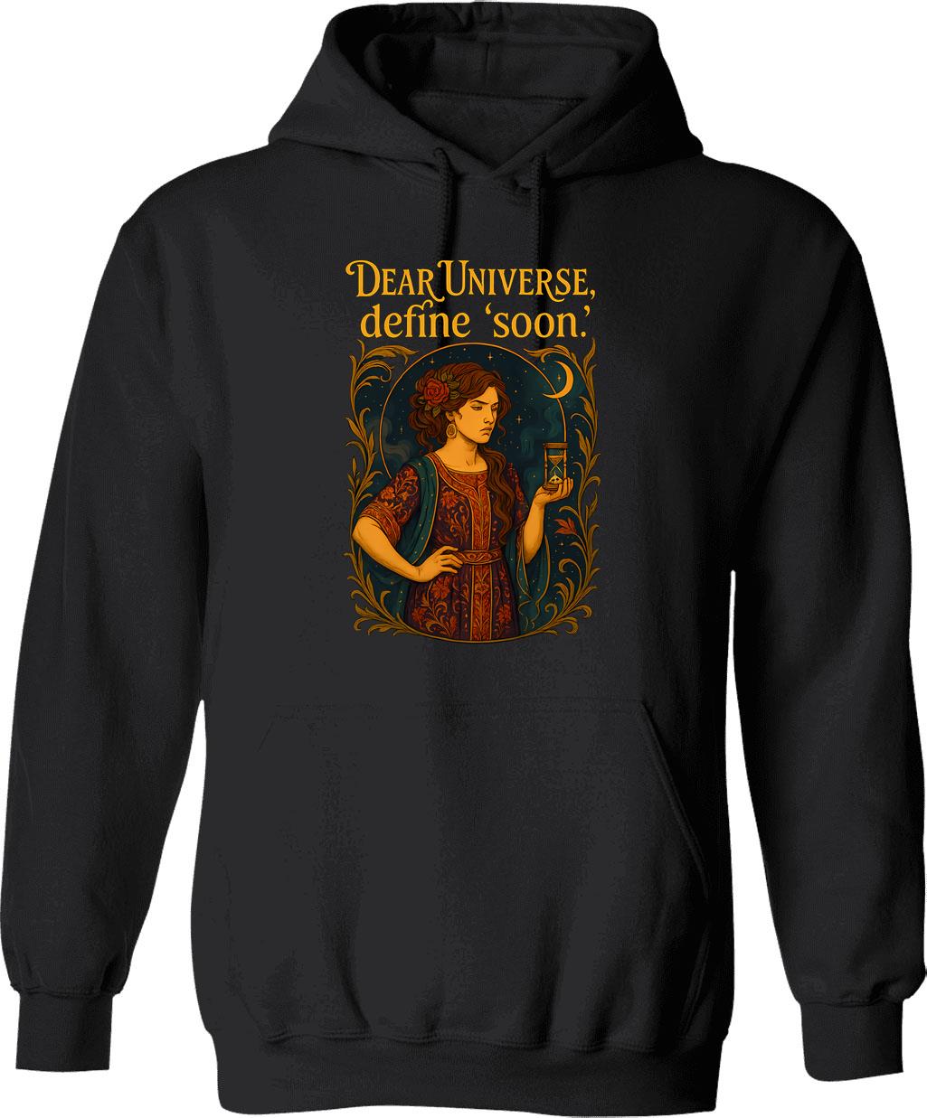 Dear Universe Define Soon Art Nouveau Hoodie - Black