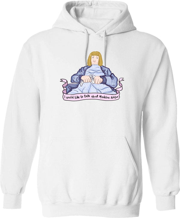 Death Becomes Her Graphic Pullover Hoodie - White