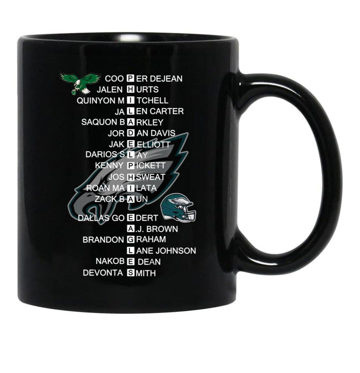 Eagles Super Bowl LIX 2025 Champions 3D 1 Black Coffee Mug, Gift Coffee Mug - Black
