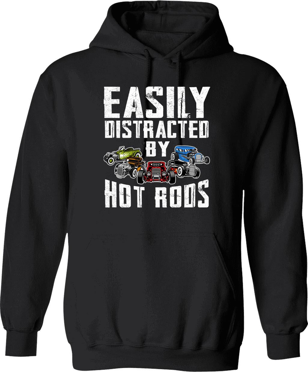 Easily Distracted By Helicopters Funny Helicopter Pilot Gift Hoodie - Black