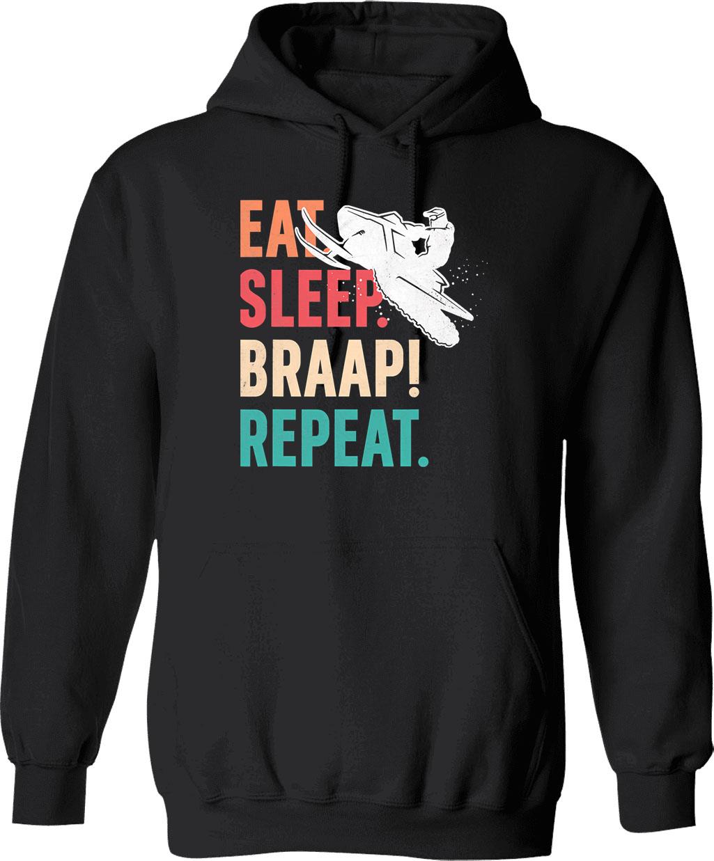 Eat Ramen Noodle Black Hoodie - Retro Graphic Pullover Hoodie for Men & Women - Black