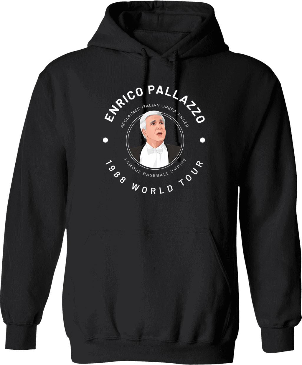 Enrico Palazzo 1988 World Tour Graphic Pullover Hoodie - Black
