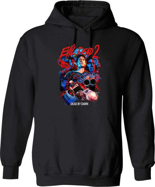 Evil Dead 2 Groovy Graphic Pullover Hoodie - Black
