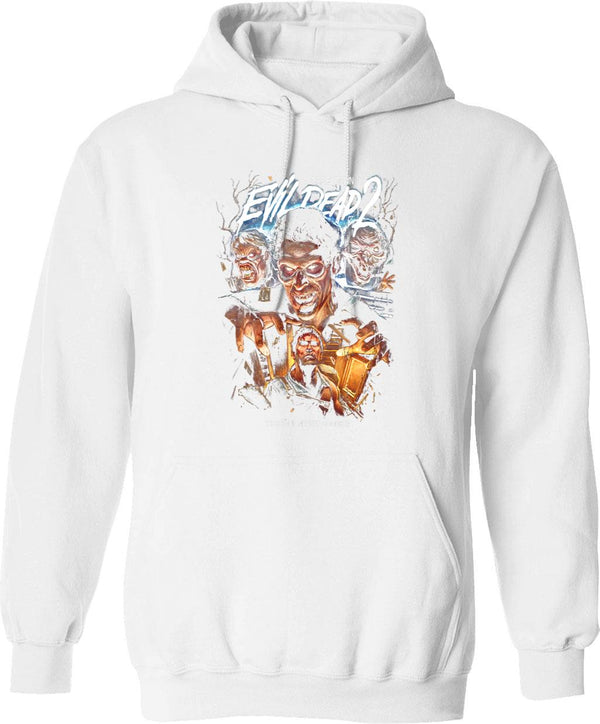 Evil Dead 2 Swallow Your Soul Graphic Pullover Hoodie - White