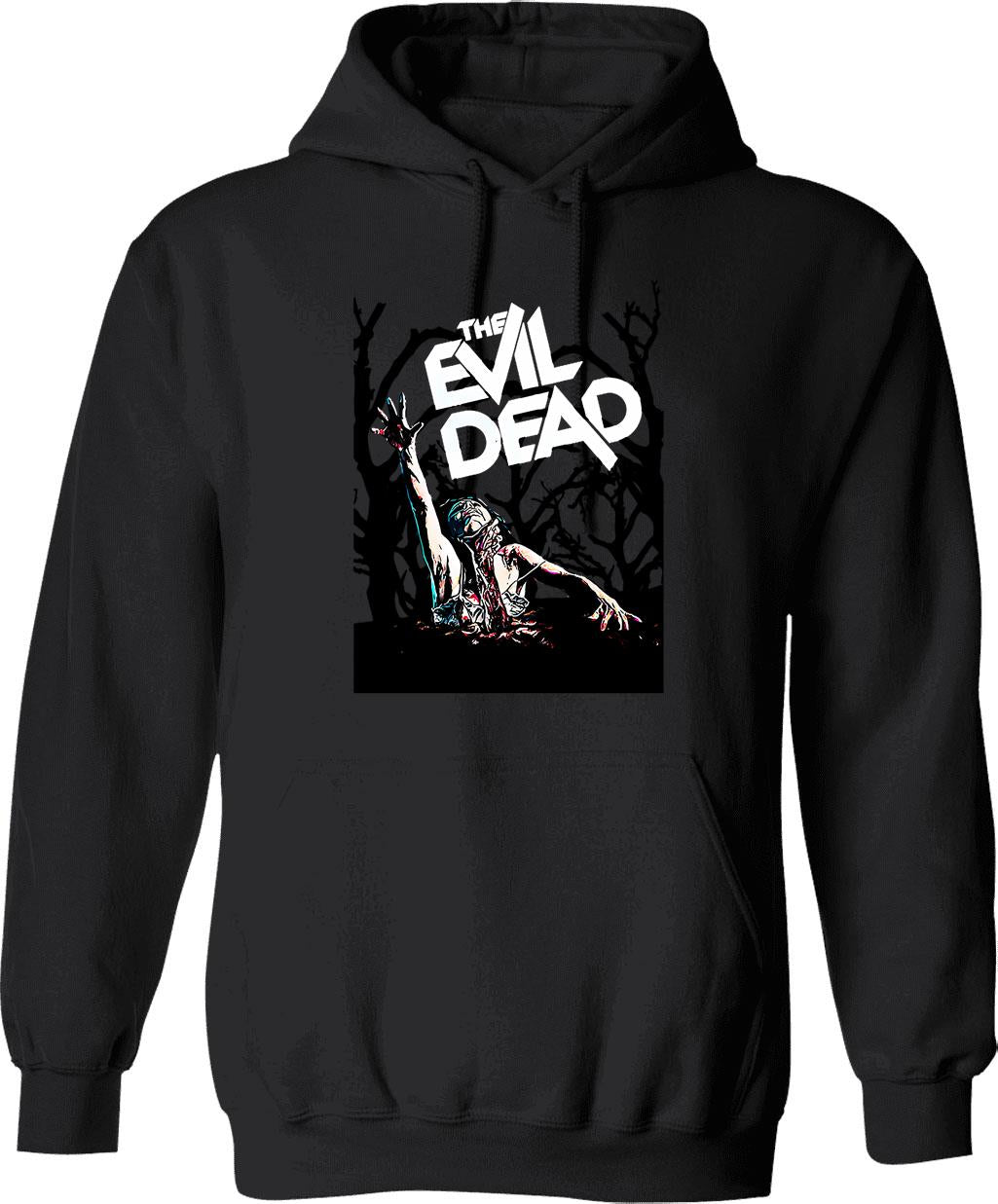 Evil Dead (1) Hoodie - Retro Graphic Pullover Hoodie for Men & Women - Black
