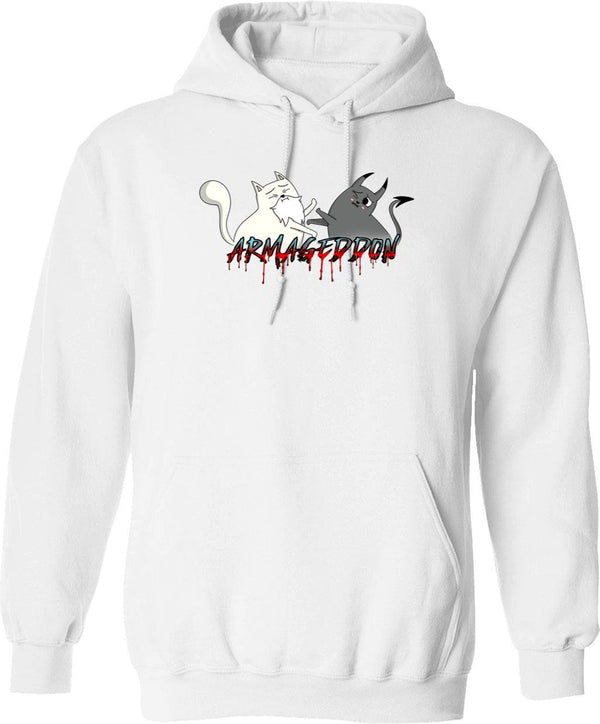 Exploding Kittens Graphic Pullover Hoodie - White