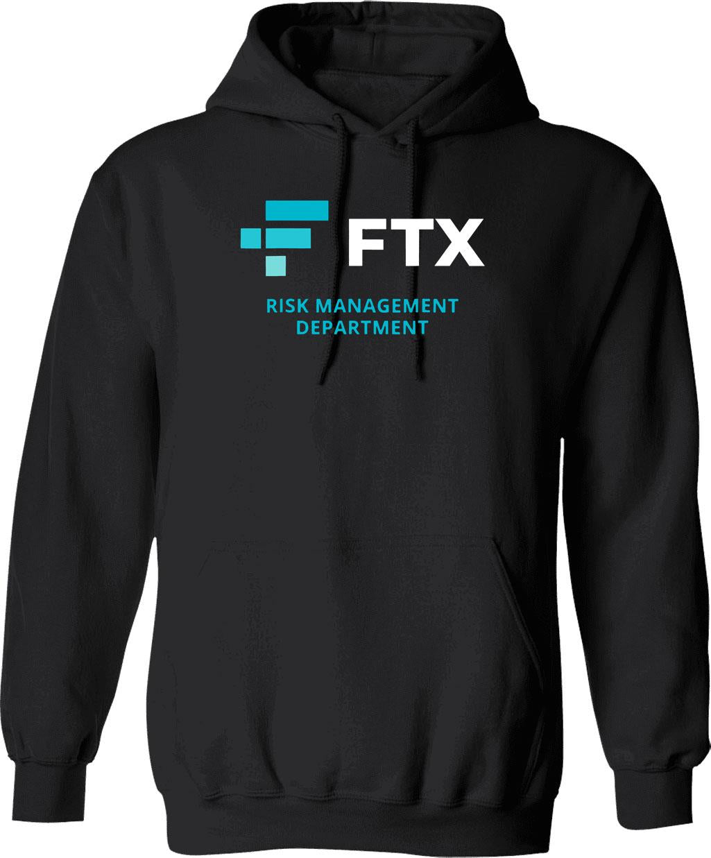 FTX Risk Management Department Fun Idea Graphic Pullover Hoodie - Black