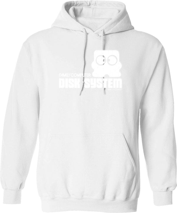 Famicom Disk Graphic Pullover Hoodie - White