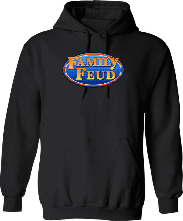 Family Feud Graphic Pullover Hoodie - Black