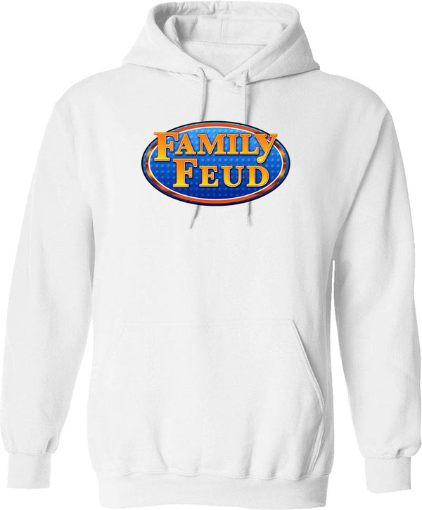 Family Feud Graphic Pullover Hoodie - White