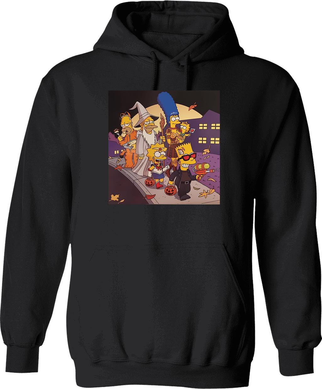 Family Crew Magic Smile Poster Hoodie - Retro Graphic Pullover Hoodie for Men & Women - Black