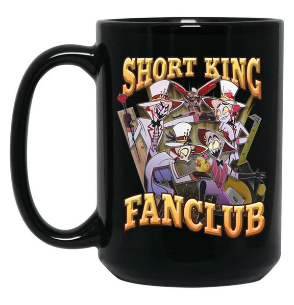 Fanclub Lucifer Short King Hazbin Hotel Characters Black Coffee Mug, Gift Coffee Mug - Black