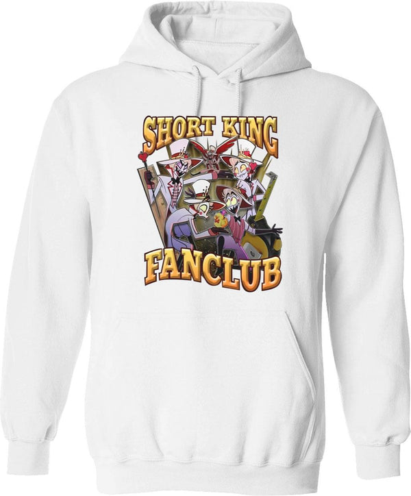 Fanclub Lucifer Short King Hoodie Graphic Pullover Hoodie - White