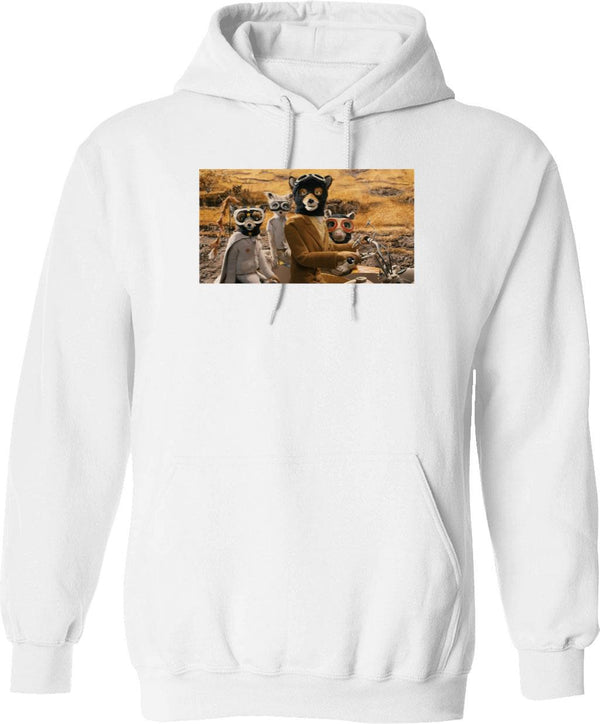 Fantastic Mr Fox Graphic Pullover Hoodie - White