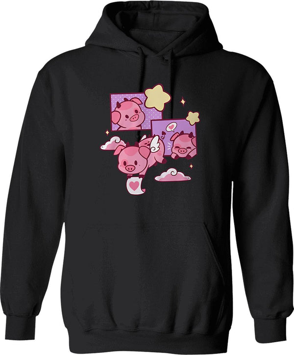 Fat Nugget Valentine - Hazbin Hotel Essential Graphic Pullover Hoodie - Black