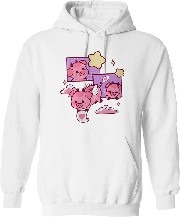 Fat Nugget Valentine - Hazbin Hotel Essential Graphic Pullover Hoodie - White