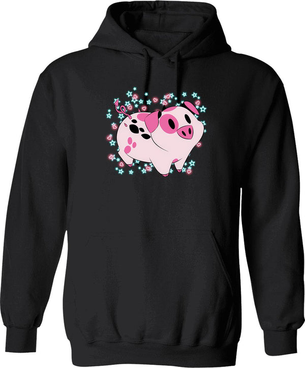 Fat Nuggets - Hazbin Hotel Graphic Pullover Hoodie - Black
