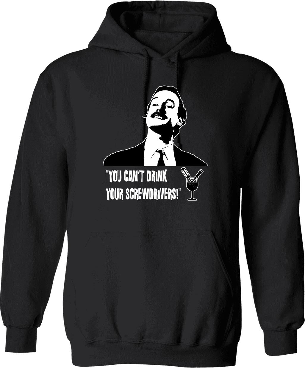 Fawlty Towers - Naturellement Hoodie - Retro Graphic Pullover Hoodie for Men & Women - Black