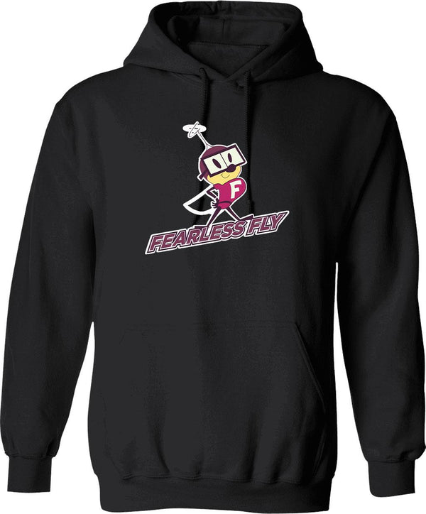 Fearless Fly Graphic Pullover Hoodie - Black