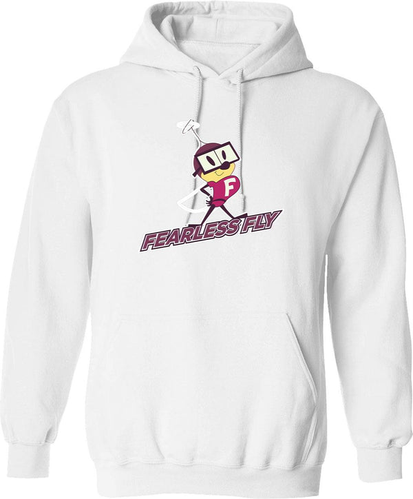 Fearless Fly Graphic Pullover Hoodie - White