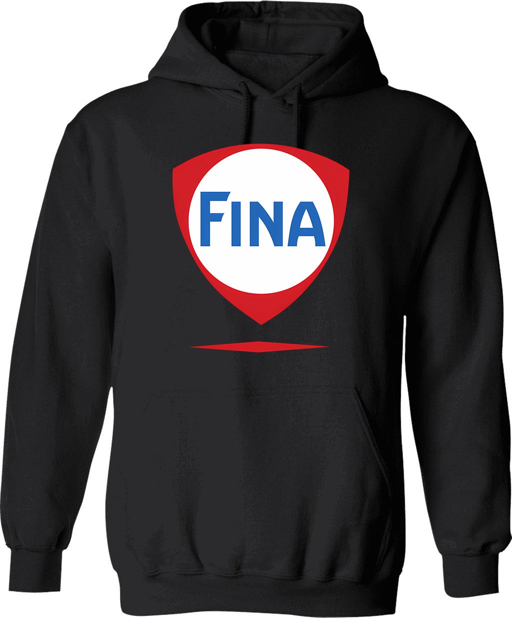 Fina Racing Fuel Hoodie - Retro Graphic Pullover Hoodie for Men & Women - Black