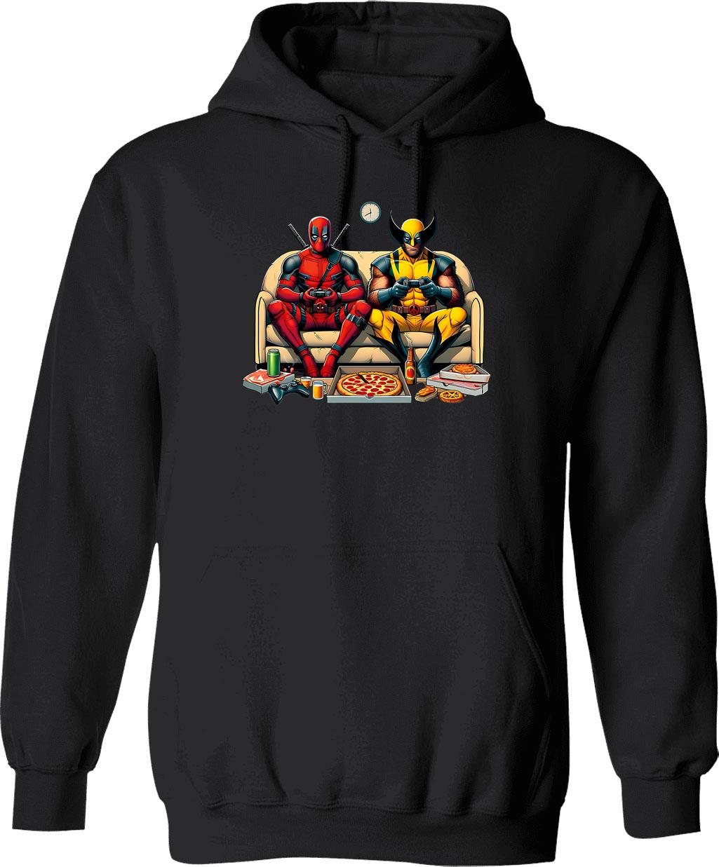 Flight Of The Elephants (option) Hoodie - Retro Graphic Pullover Hoodie for Men & Women - Black