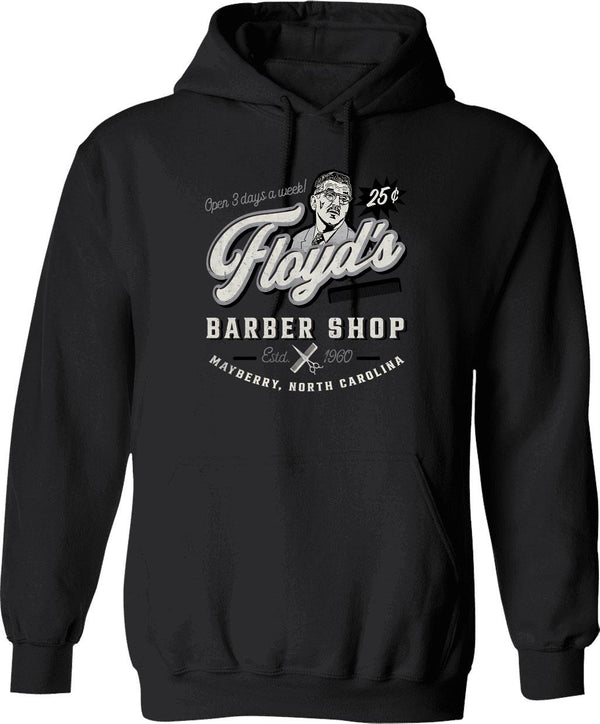 Floyd'S Barber Shop Estd. 1960 Graphic Pullover Hoodie - Black