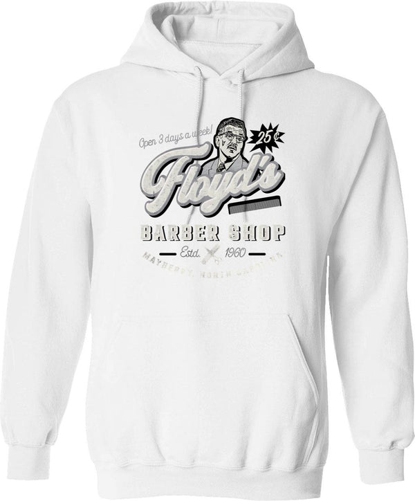 Floyd'S Barber Shop Estd. 1960 Graphic Pullover Hoodie - White