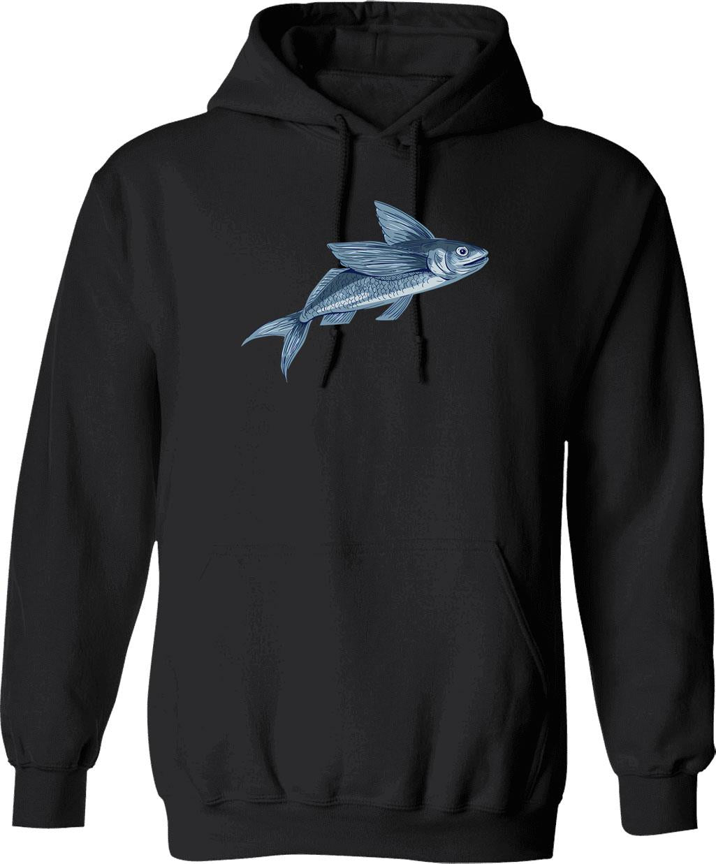 Fly Fishing Angler Vintage Retro Look Gift Hoodie - Black