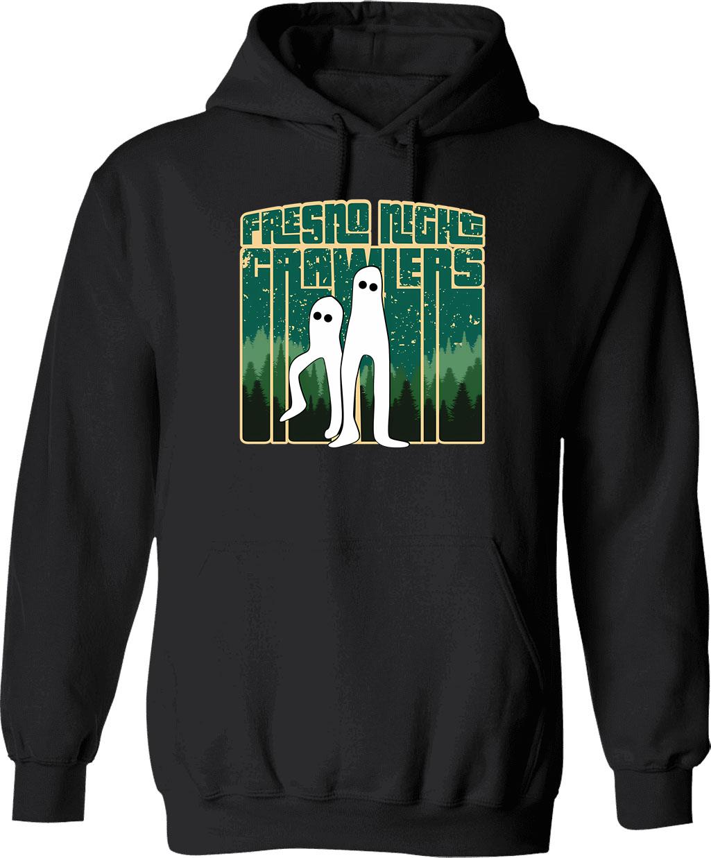 Fresno Nightcrawlers - Retro Cryptid Gift Hoodie - Black