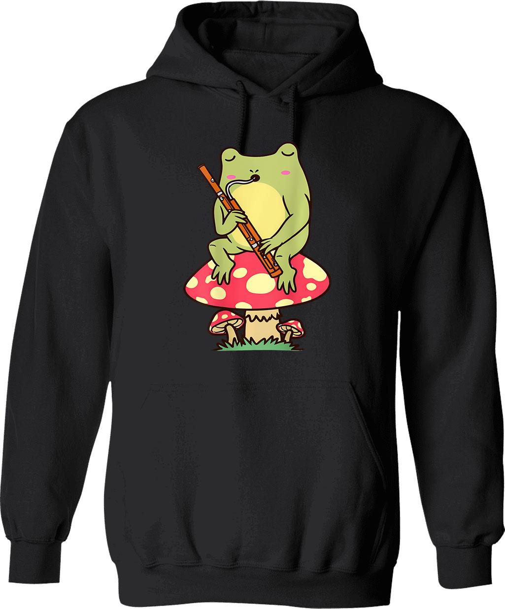 Frog Is Wrong Hoodie - Retro Graphic Pullover Hoodie for Men & Women - Black