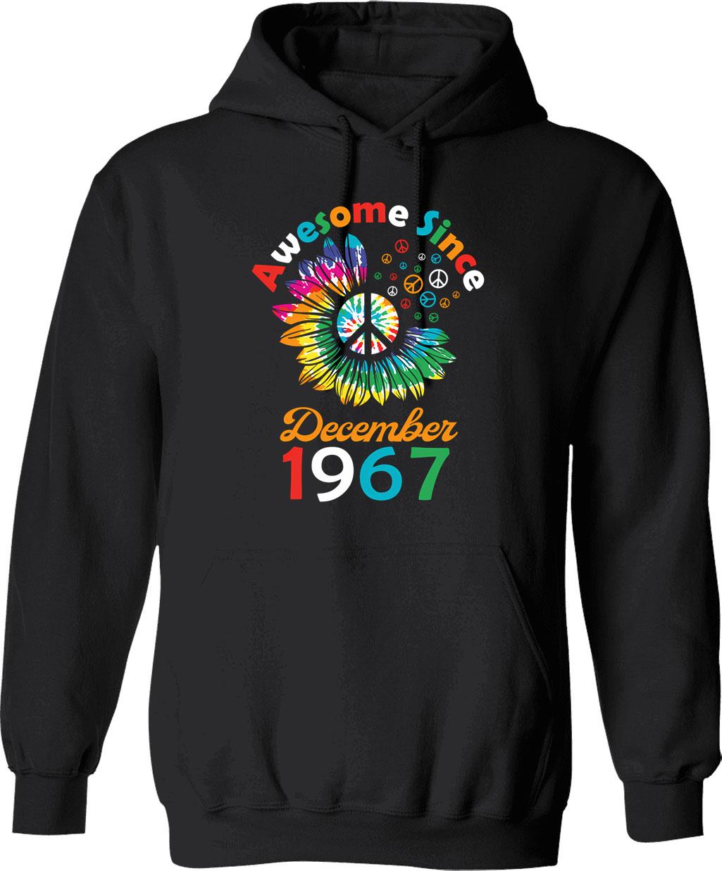 Funny Birthday Quote Awesome Since August 1964 Retro Birthday Hoodie - Black