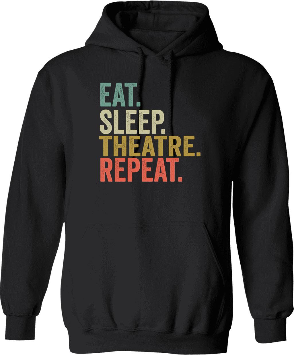 Funny Eat Sleep Solve Repeat Retro Vintage Gift Hoodie - Black
