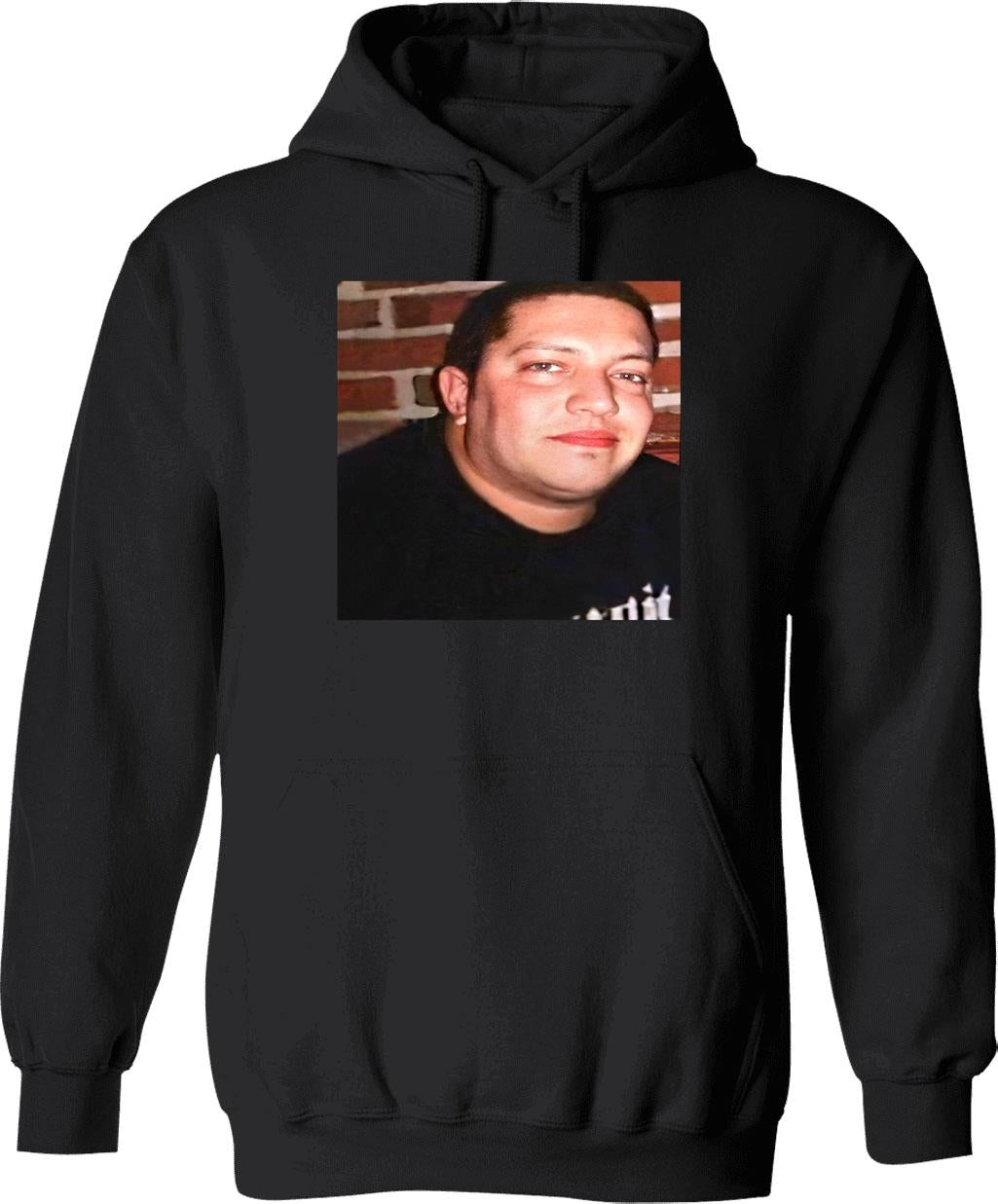 Funny Punktify Sal Vulcano Meme Graphic Pullover Hoodie - Black