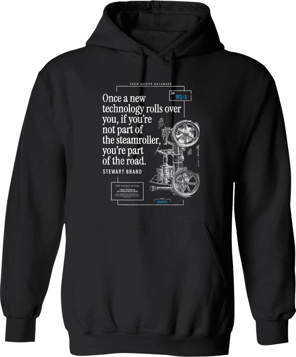 Funny Quote I Lava You Hoodie - Retro Graphic Pullover Hoodie for Men & Women - Black