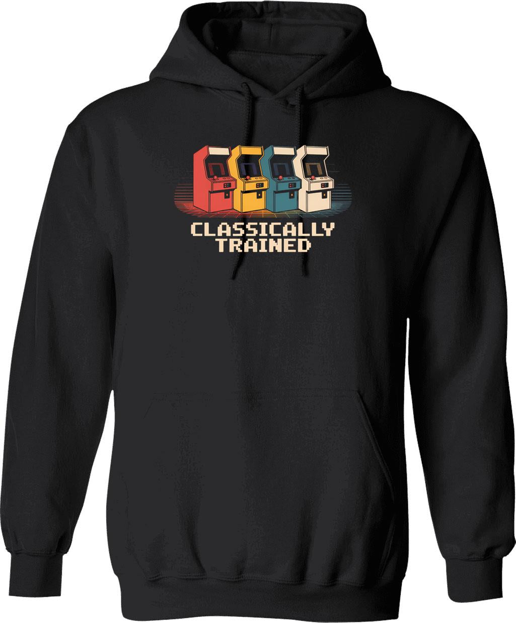 Funny Video Game Gaming Movies Vintage Hoodie - Black