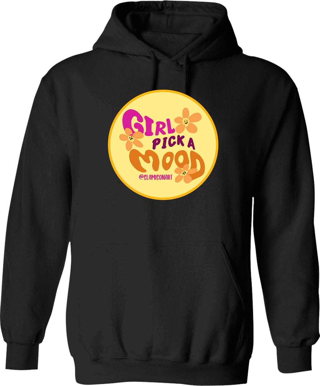 Girl From Mars Hoodie - Retro Graphic Pullover Hoodie for Men & Women - Black