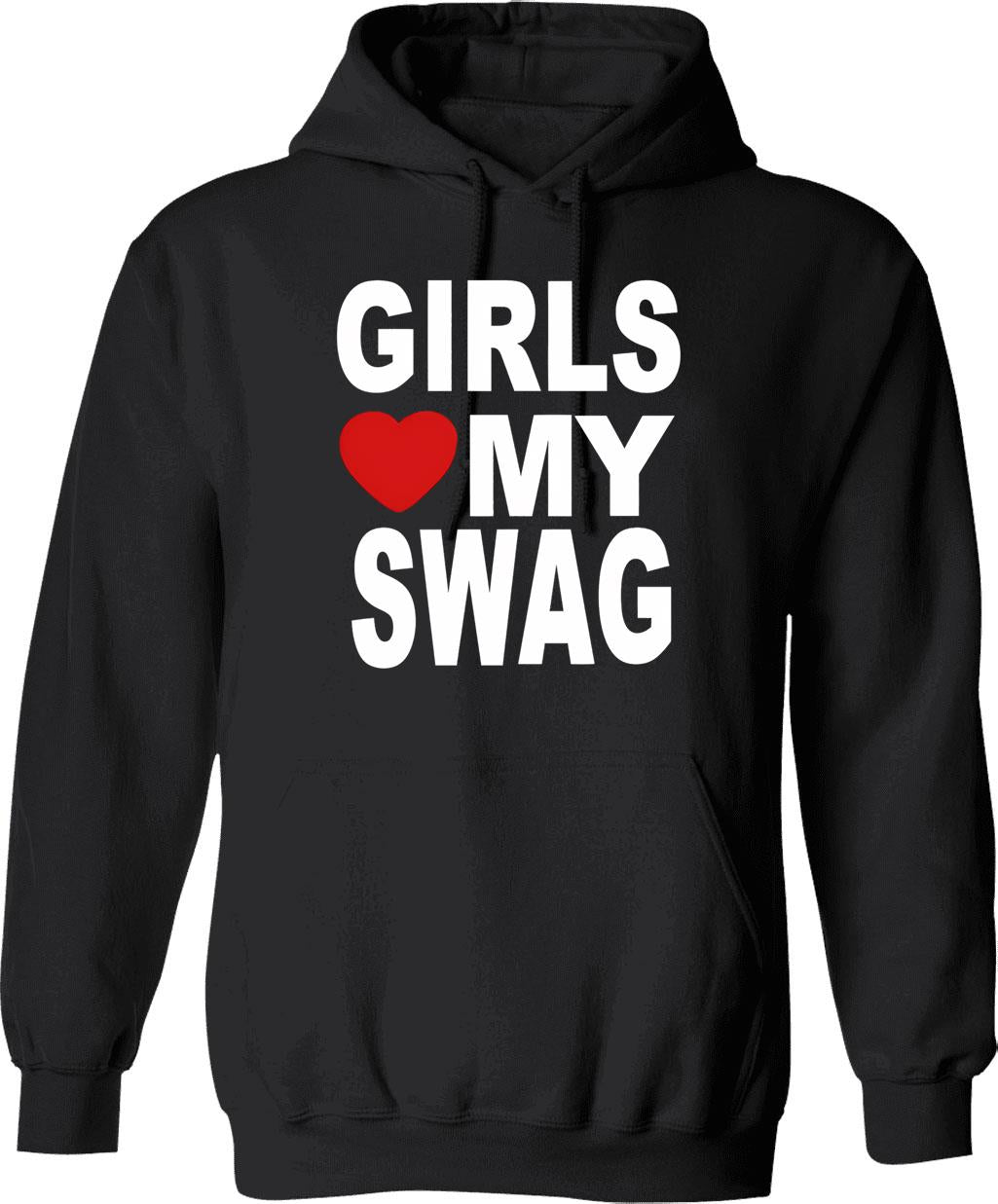 Girls Just Wanna Have Serotonin Hoodie - Retro Graphic Pullover Hoodie for Men & Women - Black