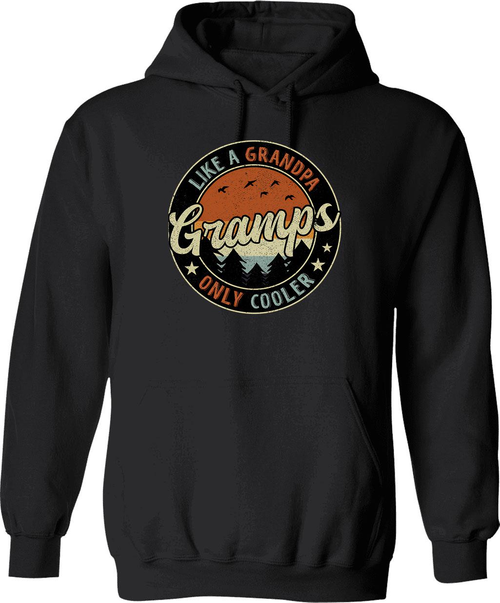 Grammy Like A Grandma Only Cooler Vintage Retro Hoodie - Black