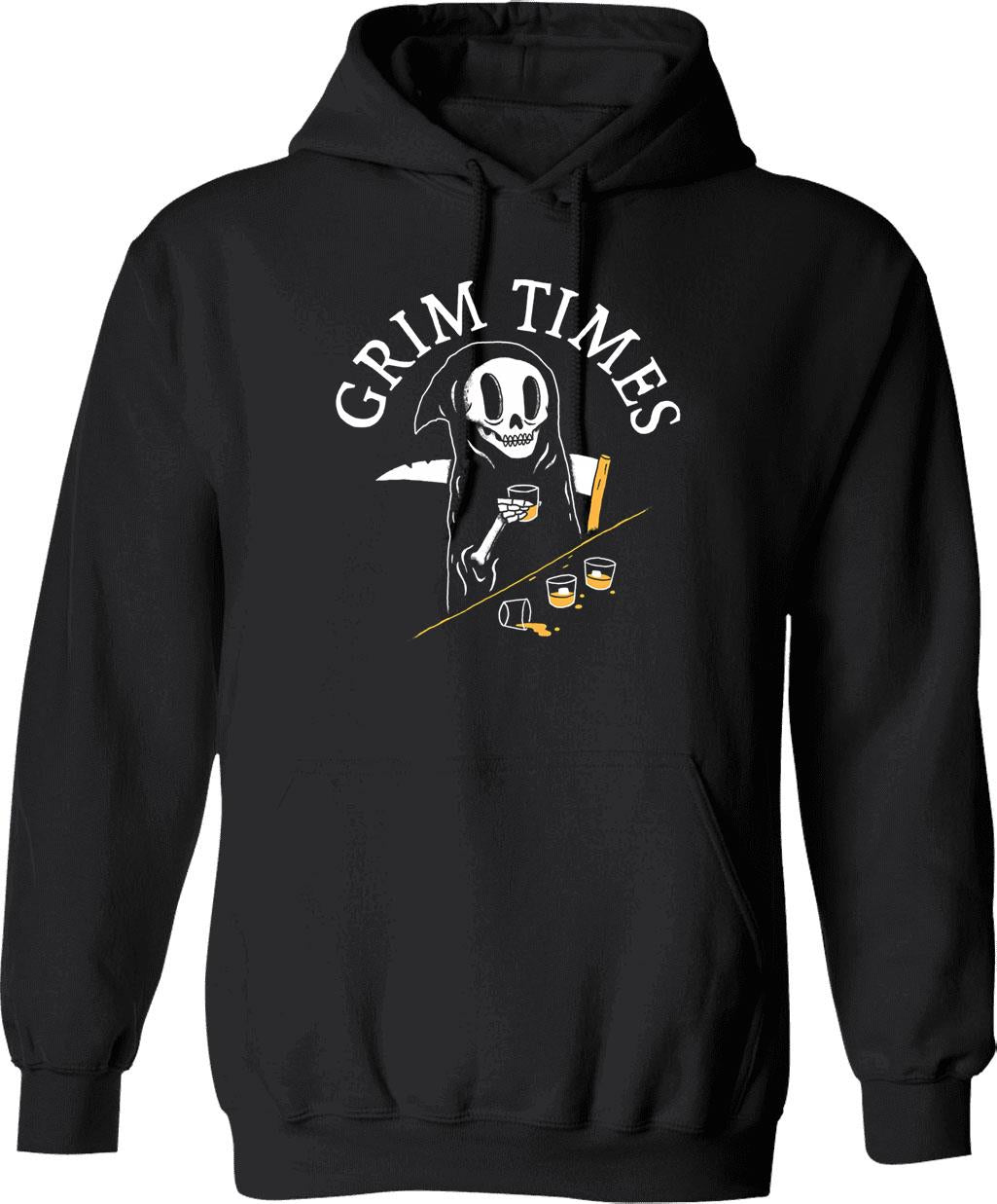 Grim Fandango Vintage Videogame Artwork Hoodie - Retro Graphic Cosy Pullover - Black