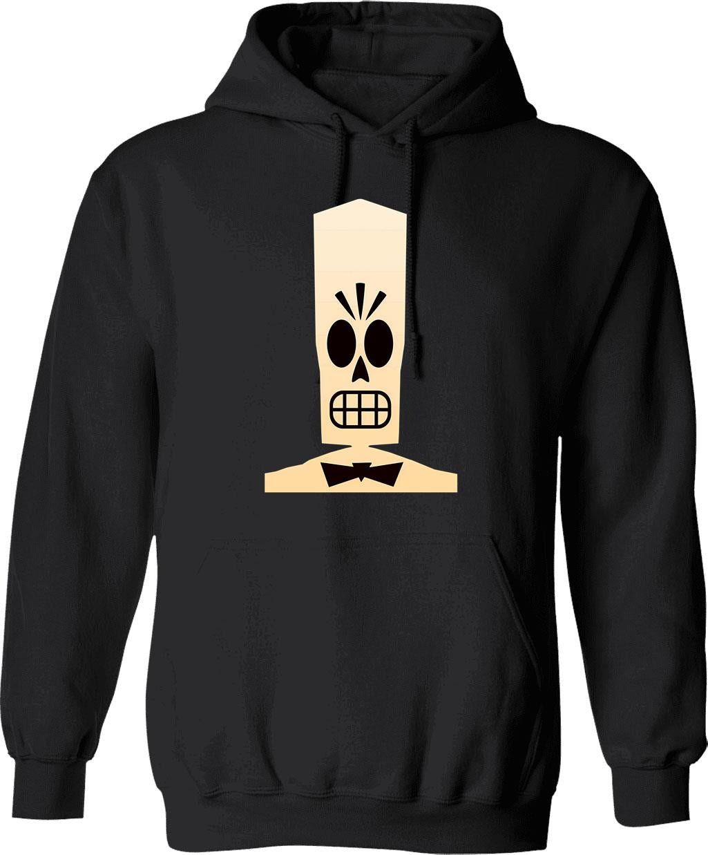 Grian Hoodie - Retro Graphic Pullover Hoodie for Men & Women - Black